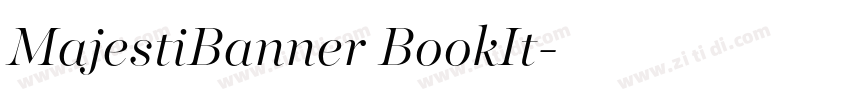 MajestiBanner BookIt字体转换